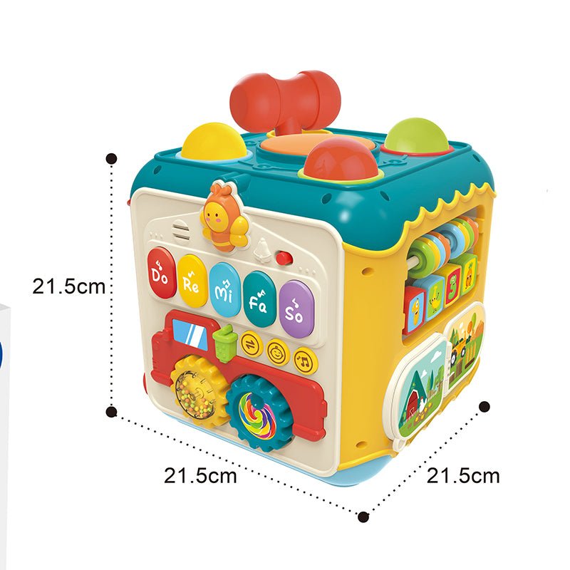 Cubo Didáctico Musical de Encaje Montessori 11 Actividades - Martina Baby & Kids